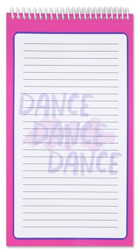 Image of iscream + Corey Paige Designs Fold and Send Girls Stationery - Love Dance | 40 Pack, Fun Print, Spiral Bound, Large 10.5 inch x 5.75 inch Cards, Coordinating Sticker Sheets, Fold and Send, Summer Camp Ready