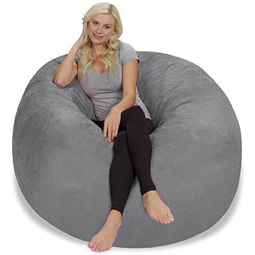 image for Chill Sack Bean Bag Chair: Giant 5' Memory Foam Furniture Bean Bag - B