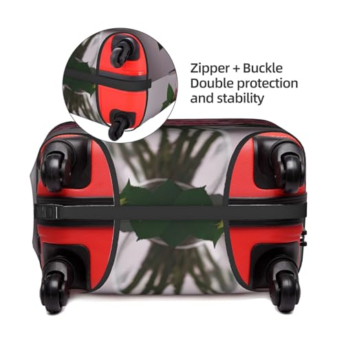 Pink Roses Print Decorative Washable Luggage Cover Personalized Anti Scratch Suitcase Protector4