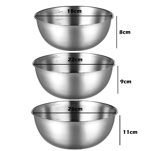 Set de 3 Tazones de Acero Inoxidable Multifuncionales miniatura 2