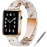 WILNARA Watch Band 38/40mm Compatible with Apple Watch Series 6/5/4/3/2/1 Women Men,Resin iWatch Band Strap for iWatch -Nougat