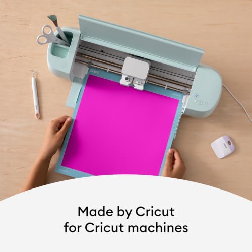 Image of Cricut Everyday Iron On 12 inch x 24 inch Vinyl Roll, DIY Decoration Supplies - Neon Pink