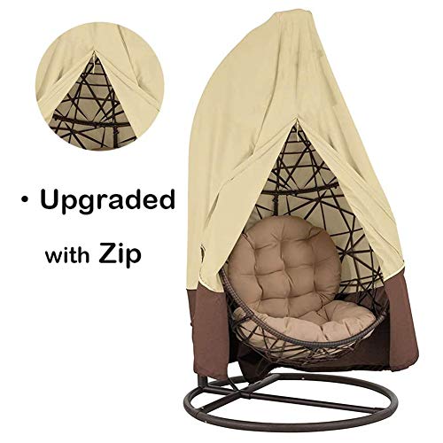 HONCENMAX Copertura Impermeabile Per Sedia Dondolo Da Giardino - Protezione Antipioggia E Antipolvere Con Coulisse - Foto 6