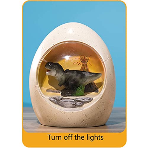 Dinosaur Egg Spaarvarken, Creatief Spaarvarken met Licht, Home Decoratie Veiligheid Hars Materiaal - Image 3