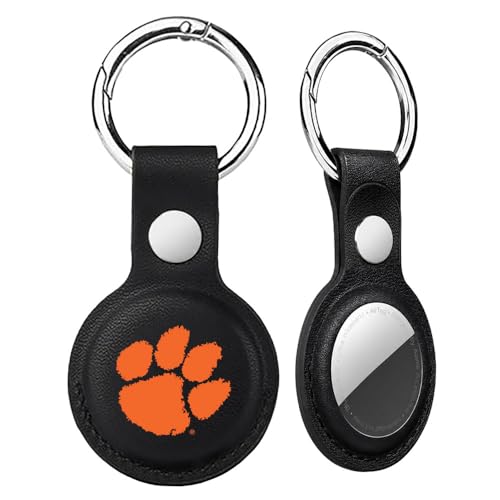 Guard Dog Collegiate Tag Holder with Key Chain Compatible with Apple AirTag - Clemson Tigers