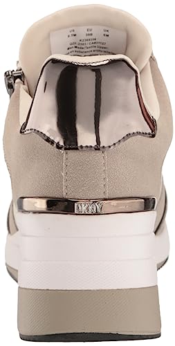 DKNY Women's Kaden Lace Up Wedge Sneaker with Side Zipper3