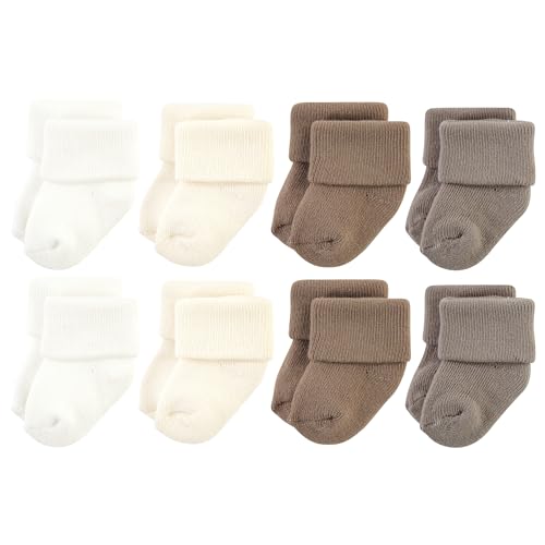 Image of Hudson Baby baby-girls Cotton Rich Newborn and Terry Socks