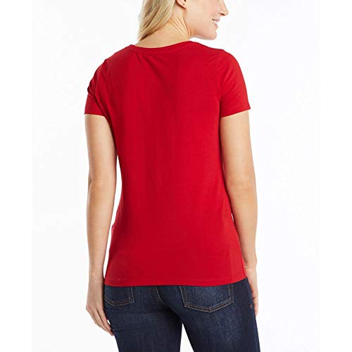 Nautica Women's Easy Comfort V-Neck Supersoft Stretch Cotton T-Shirt2