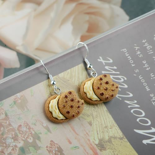 Chocolate Chip Cookie Earring Sweet Dessert Food Lover Gift Baking Baker Earring Cookie Jewelry3