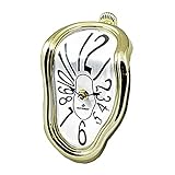 CYGJ 7 Zoll Schmelzende Uhr,surrealistisch Salvador Dali Geschmolzene Uhr Für Dekorativ Home Office Regal Schreibtisch Tisch Lustiges Kreatives Geschenk