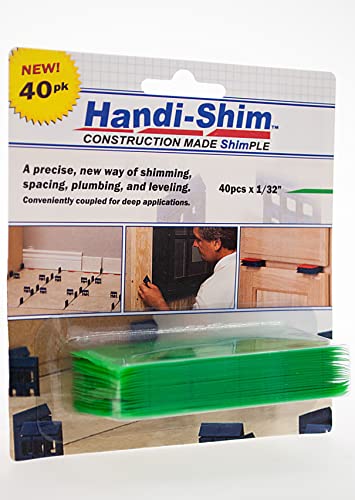 Handi-Shim, Green Hs13240Gr Plastic Construction Shims/Spacers, 40 Pack, 1/32-Inch, 40 #TOP2