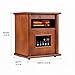 Nordic Hygge Portable Space Heater, 1500W Electric Infrared Heater for Indoor Use, Living Room, Bedroom, Office - Remote Control, 12H Timer, 3 Heat Settings, Overheat & Tip-Over Safety, Light Oak