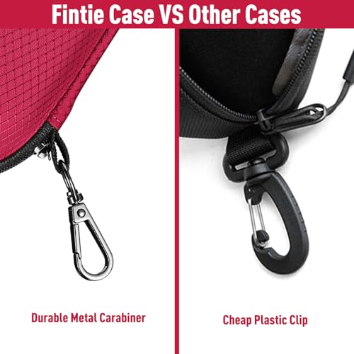 Image of FINTIE Sunglasses Case, Hard EVA Shell Shockproof Sport Glasses Case with Metal Carabiner Travel Zipper Eyeglasses Holder