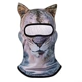 Pumixiy Funda de protección solar con diseño de estampado animal, polaina multifuncional UV para cara y cuello para deportes al aire libre, transpirable, unisex, para senderismo (DW229008 código medio
