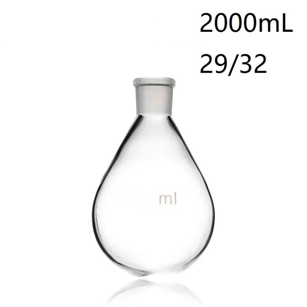 Laborglaswaren 2000 ml 29/32 2 l Borosilikatglas 3.3 Standardschliff Mundstück Rundboden