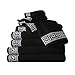 GC GAVENO CAVAILIA Handtuch-Set, 500 g/m², 8-teiliges Handtuch-Set, 2 Handtücher, 2 Badetücher, 4 Gesichtshandtücher, Familienpackung, ägyptische Baumwolle, Schwarz Baby,Schwarz günstig Kaufen-GC GAVENO CAVAILIA Handtuch-Set, 500 g/m², 8-teiliges Handtuch-Set, 2 Handtücher, 2 Badetücher, 4 Gesichtshandtücher, Familienpackung, ägyptische Baumwolle, Schwarz
