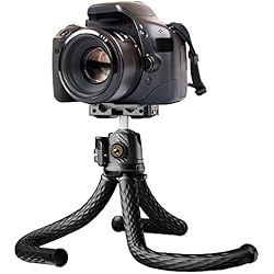 Pulpo Para Movil Tripode para Movil Goocong Flexible Tripode Camara Trípode Portátil con Tornillo 1/4'' para iPhone, Samsung, Xiaomi, Canon, Nikon