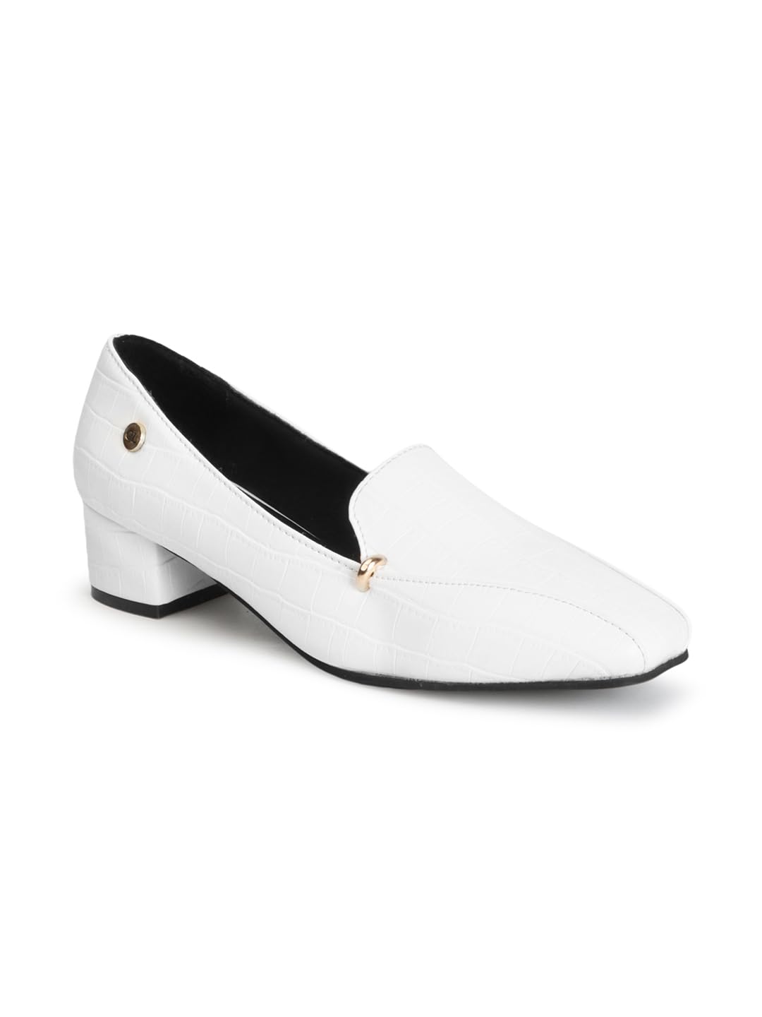 Carlton London Scarpe da donna eleganti con tacco a blocco, punta quadrata per feste, ufficio e uso quotidiano