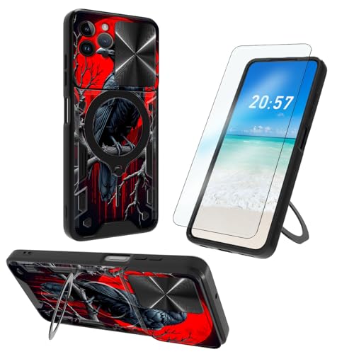 ETLKJVBL iPhone 15 Pro Case with Ring Stand & Camera Cover