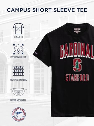 Image of JanSport NCAA Officially Licensed Campus Short Sleeve T Shirt for Men, Soft & Breathable Pre-Shrunk Cotton Crewneck T Shirt