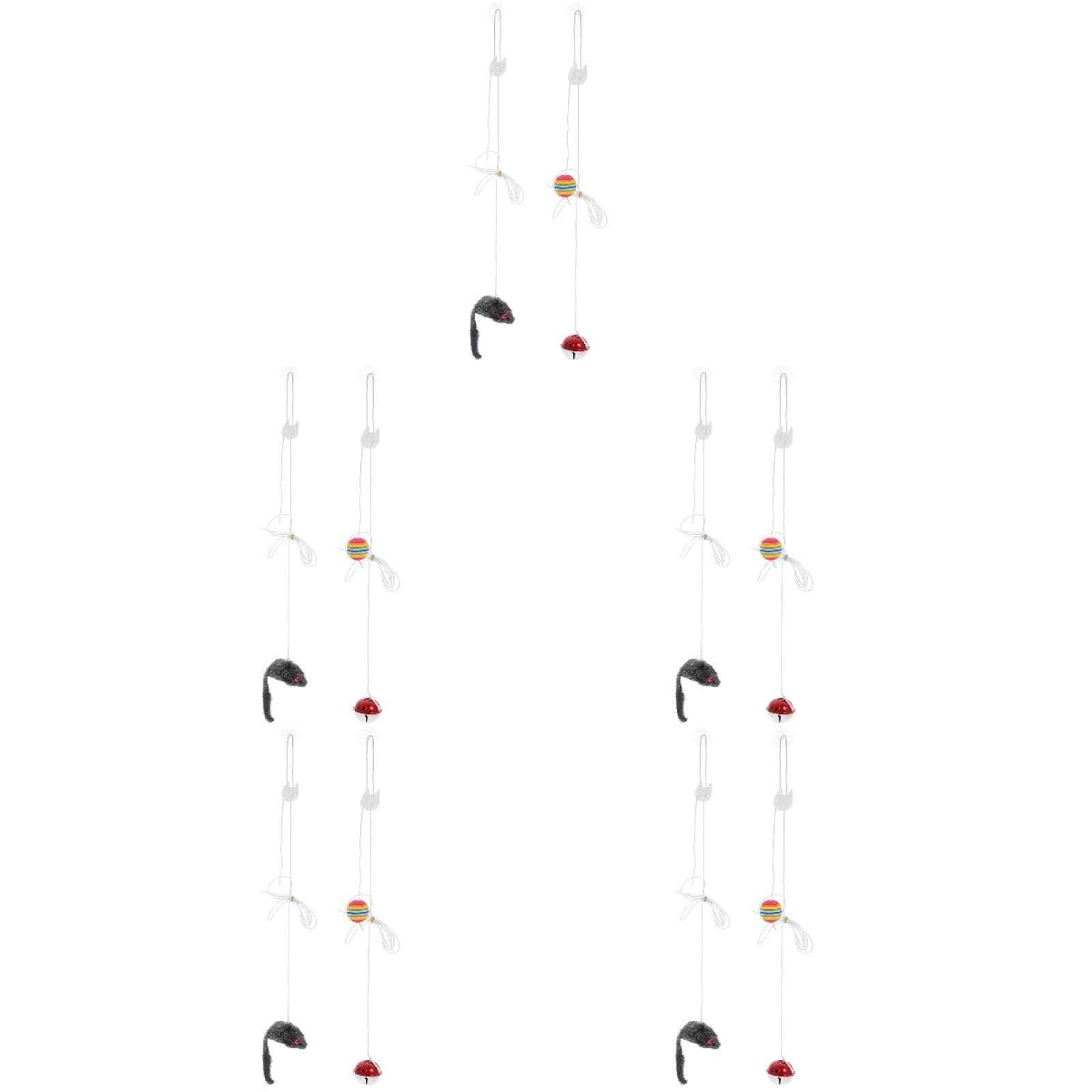 minkissy 10 Sets Katzenspielzeug Interaktives Katzenspielzeug Hängeseil Lustiges und Interessantes Katzenspielzeug für Hauskatzen Sicher und