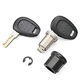 GIVI(ジビ) キーシリンダー スペアキー付き 標準セイムナンバーキー(内溝/黒) Z1565T 1本セット 93015