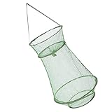 OSOLADY 折りたたみ魚かご 折りたたみ式 漁網メーター メートル 浮く バスケット 水槽の付属品 釣りルアー ネット ビーズ 投網 ミノーバケット 餌バケツ カニ網 釣りかご ナイロン