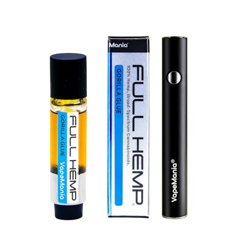 �y�V��Ή��z VapeMania FULL HEMP CBD CBN CBG Vape �J�[�g���b�W 85%850mg 1ml + �f�o�C�X�Z�b�g airis VERTEX SET �t���w���v �j�R�`���Ȃ� �^�[���Ȃ� GORILLA GLUE �K���X�J