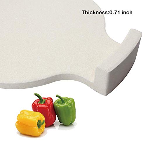 Wondjiont Heat Deflector, Plate Setter, Smoking Stone, Pizza Stone For 18" Large Big Green Egg Grill, 18" Kamado Grill, Chargriller 18" Akorn Kamado #TOP1