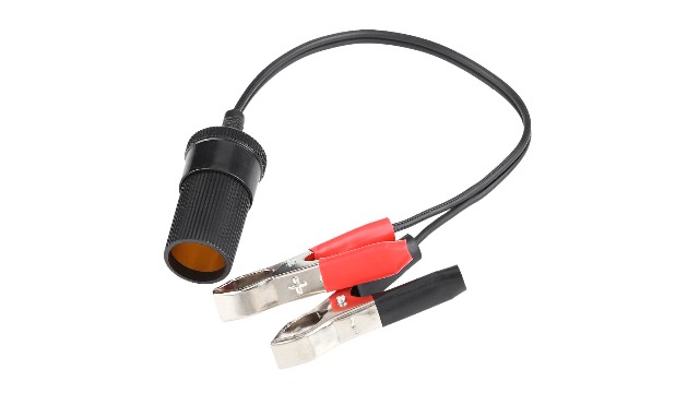 Cigarette Lighter Socket, 12V Car Battery Terminal Clip On Cigarette  Lighter Socket Adapter Auxiliary Power : Automotive