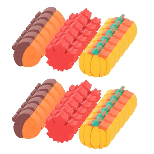 Mini gommes de citrouille et feuille d'érable, design automnal 50pcs