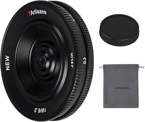 7artisan - Obiettivo APS-C Prime ultrasottile da 18 mm, adatto per fotocamere Fujifilm Compact Mirrorless per Fuji X-A1 X-A10 X-A2 X-A3 A-at X-M1 XM2 X-T1 X-T10 X-T2 X-T20 X-Pro1 X-Pro2 X-E1 X-E2