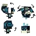 Mattel Minecraft Flippin’ Figs Figures with 2-in-1 Fidget Play, 3.75-in Scale, Large Heads & Pixelated Design (Characters May Vary)