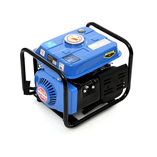 Generador de corriente de 1200 W, 2 CV, 230 V, 12 V, silencioso, generador de corriente de gasolina, 1 fase para jardín, garaje, camping Kraft&Dele KD109