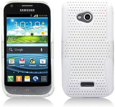 Aimo Wireless SAML300PCPA008 Hybrid Armor Cheeze Case for Samsung Galaxy Victory 4G LTE L300 - Retail Packaging - White