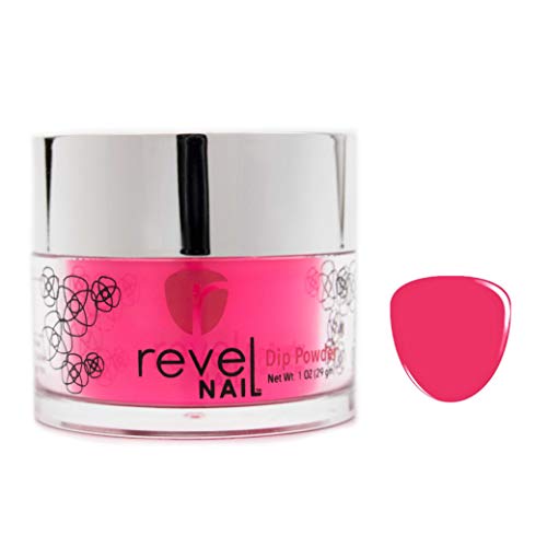 Revel Nail Dip Powder | for Manicures | Nail Polish Alternative | Non-Toxic & Odor-Free | Crack & Chip Resistant | Can Last Up to 8 Weeks | 1oz Jar | Neon | Rondo