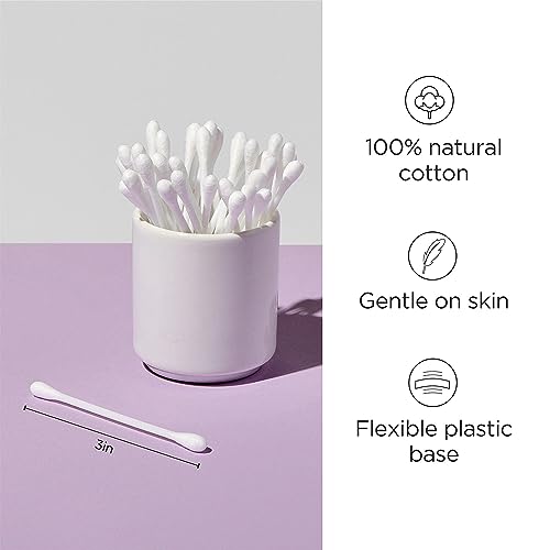 Diane Cotton Swabs, Soft and Gentle for Sensitive Skin, Ideal for Makeup, Nail Polish Touch-ups, Manicures, Pedicures, Beauty Applications, Personal Care, and Craft Projects (375 Count)