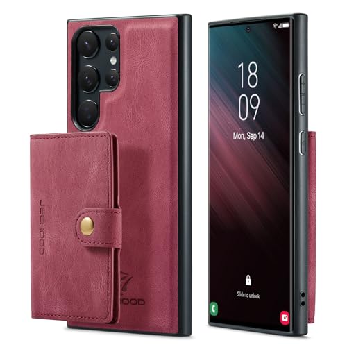 Coque antichoc Samsung S23 Ultra avec charge sans fil et portefeuille amovible