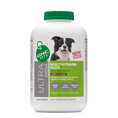 GNC Pets Ultra Mega Multivitamin Plus Beef Flavor Adult Dogs 300 tablets