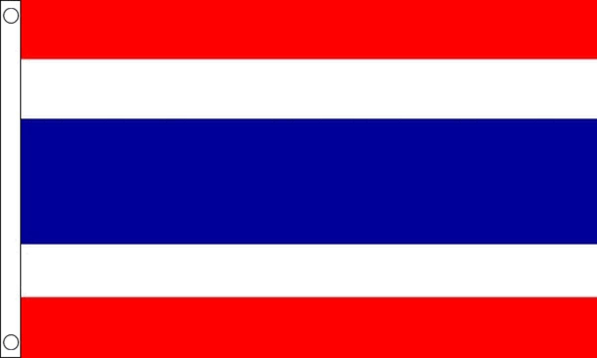 Thailand Flag 5 x 3 FT - 100% Polyester With Eyelets FlagSuperstore©