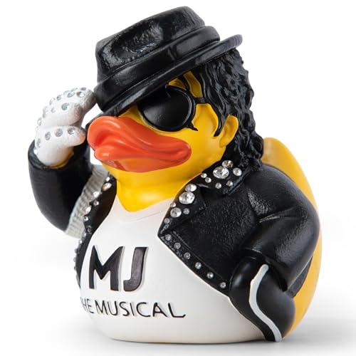 ChuangJie Michael Jackson Duck Figurine, White Glove Design with Rhinestones, Decorative...