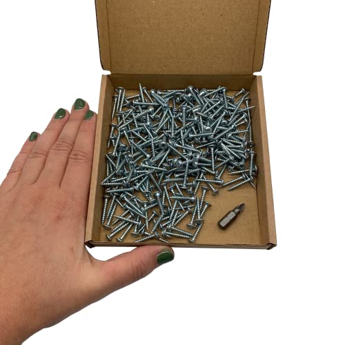 Confezione da 250 viti per legno in acciaio