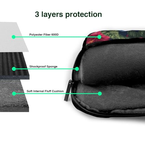 Bolsa para portátil impermeable de 13 pulgadas con diseño Floral miniatura 5