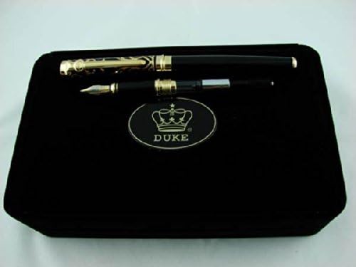 Lanxivi Duke Sweet Heart Pattern Gold Trim Fountain Pen Sapphire Jewerly with Original Gift Box