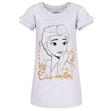 Die Eiskönigin Disney Graues Nachthemd für Mädchen, Brokatt 7 Jahre