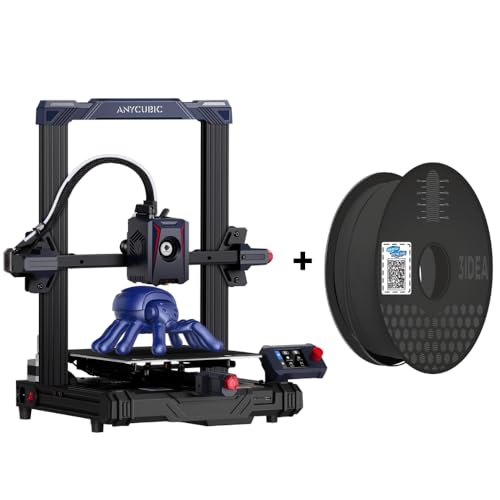 Image of 3IDEA Kobra 2 Neo 3D Printer, 2025 Upgraded 250mm /s Faster Printing, LeviQ 2.0 Auto-Leveling Smart 3D Printer with 3idea PLA Filament 1.75mm (Black) 1kg Combo
