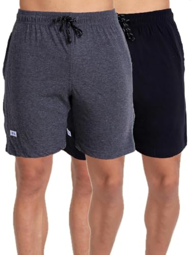 Image of T.T. Cotton Blend Shorts for Men | Regular Fit | Elasticated & Zipper | 2 Sided Pockets & 1 Back Pocket | Solid | Above Knee Length Bermuda Short | Ideal for Casual Outings