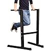 Yaheetech Dip Station Stand Chest Tricep Exercise Workout Station Pull-up Dipping Bars Black