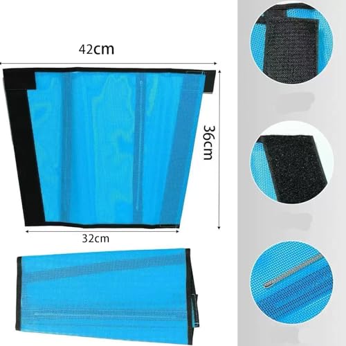 Image of Fly Boots for Horses, Mesh Leg Wraps Comfortable Horse Leggings, Breathable Mesh Design, Set of 4(Rose red, M)