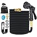Manguera de Jardin Extensible, Mangueras Jardin con Pistola Rociadora de 8 Funciones Manguera Flexible y Ligera para Lavado de Coche, Jardín, Lavar la Mascota con Bolsa de Almacenamiento